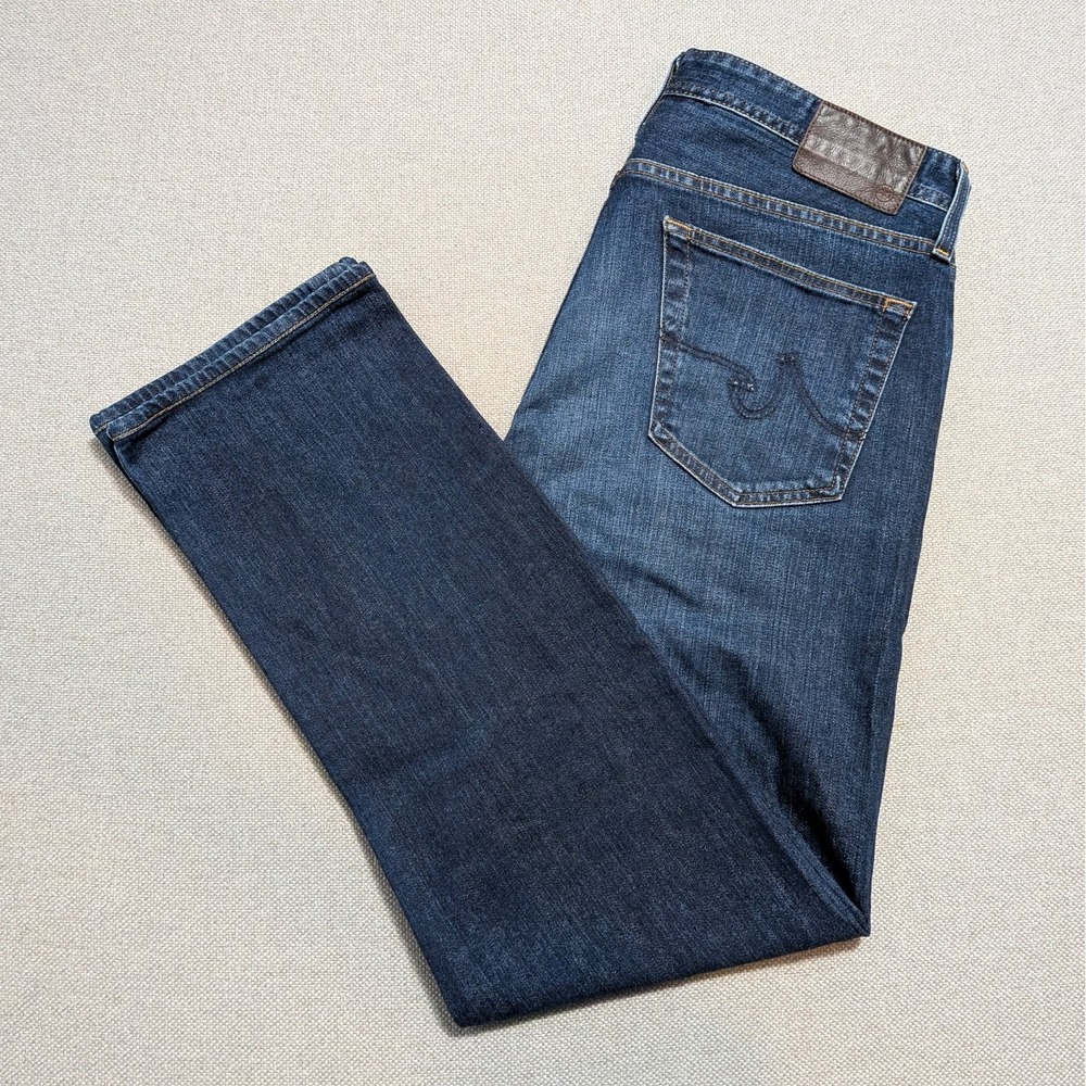 AG Adriano Goldschmied The Ives Men's 34x34 Dark Wash Stretch Jeans Athletic Fit